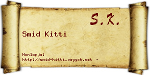 Smid Kitti névjegykártya